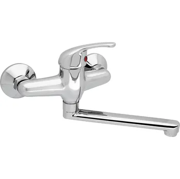 Vodovodní baterie Slovarm - EA.3511.A20-150 - Baterie dřezová nástěnná, ramínko ploché, L 200 mm, rozteč 150 mm - 480211