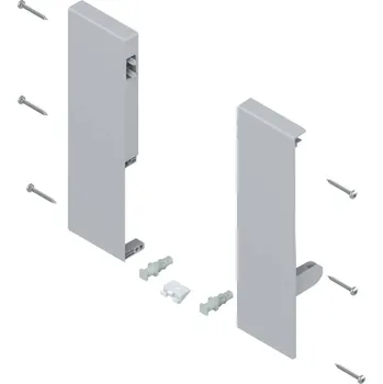 BLUM Čelní kování pro vnitřní zásuvku Antaro šedá, varianta výšek Čelní kování - výška: "D"