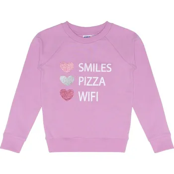 Chlapecká mikina Dívčí mikina - Winkiki WJG 02946, fialková Barva: Fialková, Velikost: 134