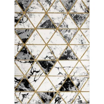 Koberec Dywany Łuszczów Kusový koberec Emerald 1020 black and gold Rozměry koberců: 120x170