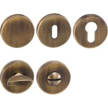 Dveřní kování TI - ROZETA - R rozety zaslepovací OGS - Bronz česaný matný (77)