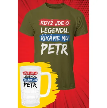 Pánské tričko Petr - SET Barva: Khaki, Velikost: XS