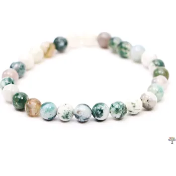 Náramek Magieprirody.cz Náramek Achát stromový - 6 mm #459 z přírodních kamenů