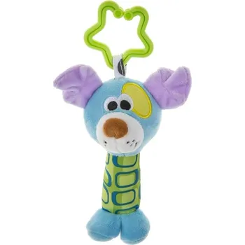 Hračka plyšová chrastící - PEJSEK modrý - Akuku