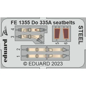 Plastikový model Eduard 1/48 Do 335A seatbelts STEEL (TAMIYA)