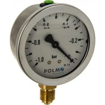 Glycerinový vakuový Manometr M63 G 1/4" Polmo MZR 59270