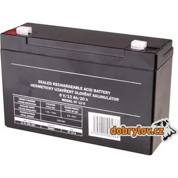 Záložní baterie emos Bezúdržbový olověný akumulátor 6V / 12Ah