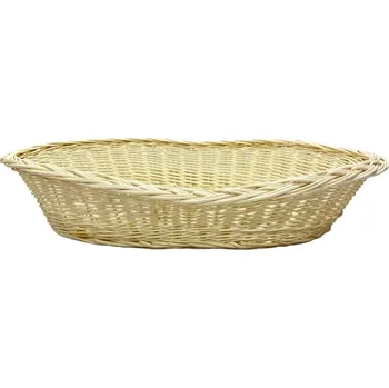 Pelíšek pro psa Proutěný pelíšek 80 cm bílý (Bílý proutěný pelíšek 80 cm – přírodní koš pro psy z běleného vrbového proutí)