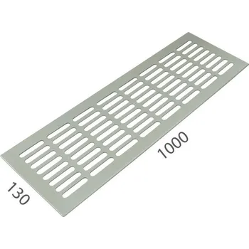 Větrací mřížka SRL - ALFA větrací mřížka šířka 130 x 1000 mm 130 mm, 1000 mm F9 - Nerez elox