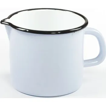 hrnek d14cm s výlevkou, smalt, mix barev