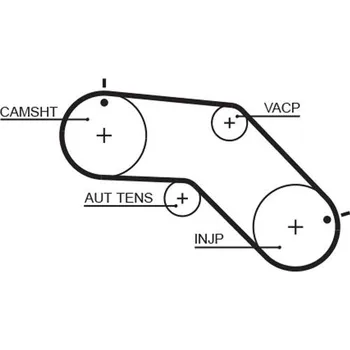 Auto-moto ozubený řemen GATES 5504XS