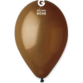Balónek Gemar Kulatý latexový balónek 30cm Hnědá #048