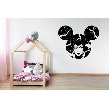 Samolepící dekorace Lepy.cz Samolepka na zeď Zloba - Královna Velikost (šířka x výška): 45x37cm, Barevná varianta: Krémová