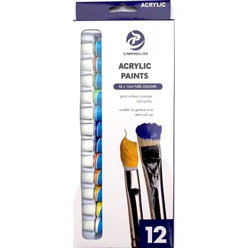 Vodová barva Smt Creatoys Akrylové barvy 12x 12 ml