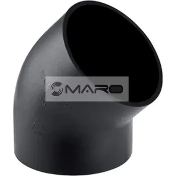 Vodovodní potrubí Geberit PE Koleno odpadní 45° 200 mm, 370.045.16.1