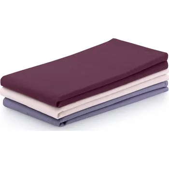 Utěrka Sada kuchyňských ručníků Letty Plain - 3 ks fialová