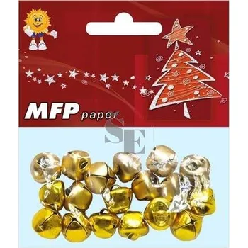 Bytová dekorace Rolničky zlaté 18ks 1,5cm 8885404