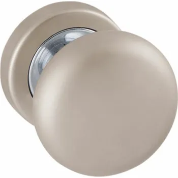 Dveřní kování MPK - KOULE - R bez spodní rozety, koule pevná ks NP/OC - Nikl perla / chrom lesklý