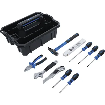 BGS 70225, Tool Carrying Case | Reinforced Plastic | incl. Tool Assortment | 11 pcs.