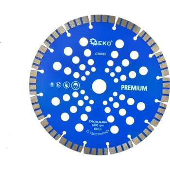 Řezný kotouč GEKO G78323 Řezný kotouč diamantový segmentový, 230x22x10mm