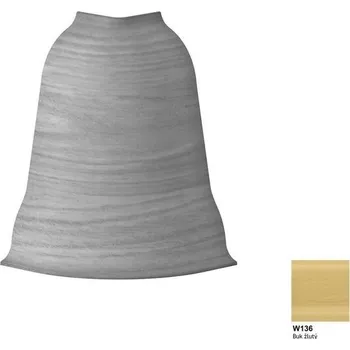 Podlahová lišta vnější rohy SLK50 buk žlutý