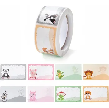 samolepka Samolepky na kotoučku - štítky Zvířátka (200 ks)