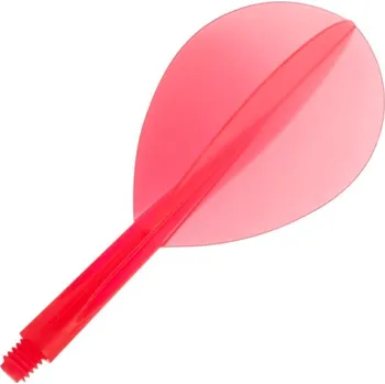Příslušenství pro šipky Condor Letky Zero Stress - Teardrop - Short - Clear Red CN073