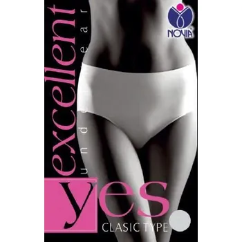 Kalhotky Dámské kalhotky NOVIA BZVK01 klasický střih M-L (38-44) bílá