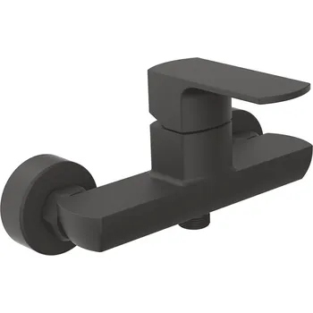 Vodovodní baterie Slovarm - EH.3510/I-150_B - Baterie dřezová nástěnná, bez ramínka, černá, rozteč 150 mm - 482279