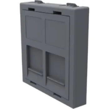 Elektrická zásuvka IBConnect Modul pro 2x Keystone spojku RJ45 - velký Barva: antracit