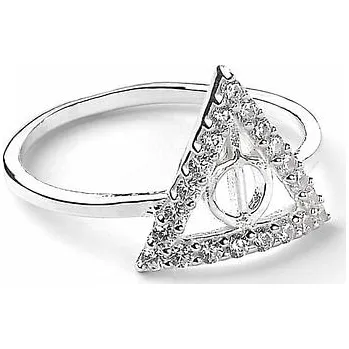 Prsten Carat Shop Stříbrný prsten Harry Potter - Relikvie smrti s krystaly, velikost XL