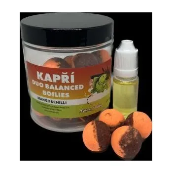Boilies Kapří Duo Balanced boilies 16mm 100gr Mango & Chilli