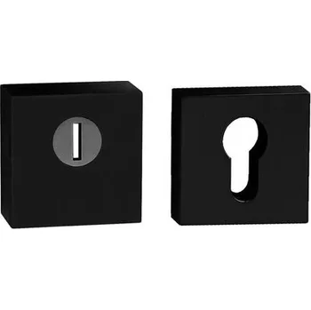 Dveřní kování TI - ROZETA CUBO - HR rozety PZ PLUS BS - Černá matná (153)