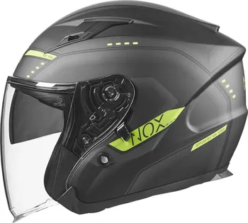 Helma na motorku NOX N128 Krill matně černá/neonově žlutá M