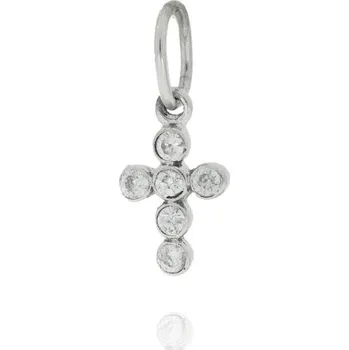 Přívěsek Zlatý křížek se zirkony