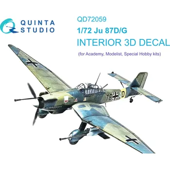 Plastikový model Quinta studio 1/72 Ju 87 D/G 3D-Print&col.Interior (ACAD/SP.H.)