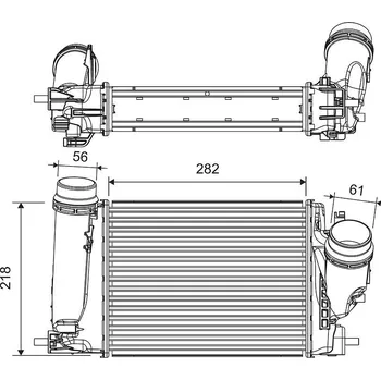 Chladič motoru Chladič turba VALEO 816759