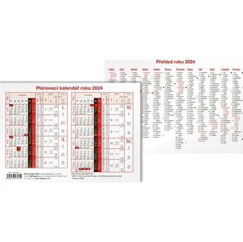 Kalendář MFP plánovací karta 1061499 A5 2024