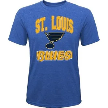 Chlapecké tričko Outerstuff Dětské tričko St. Louis Blues NHL All Time Great Triblend Velikost: Dětské S (6 - 9 let)