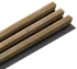 Obklad Stegu Wood Collection Linea Slim 3 dub/černý 2650 x 150 mm