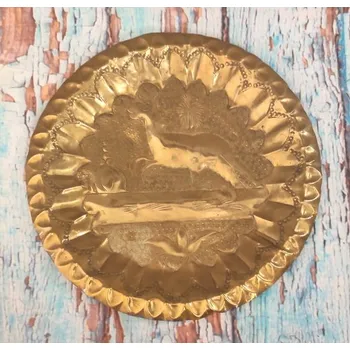 Talíř Mosazný talíř LOV k zavěšení 25cm