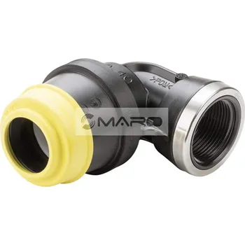 rozdělovač topení Hawle Koleno násuvné 90° ISO 6435 s vnitřním závitem, POM, pro rozvody plynu 40 mm x 5/4", 643504005404