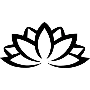 Nástěnná kovová dekorace LOTUS FLOWER II černá