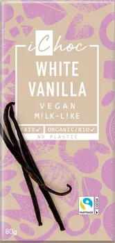 Čokoláda iChoc rýžová čoko bílá s vanilkou 80 g