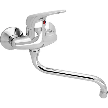 Vodovodní baterie Slovarm - TA.4010.A20-100 - Baterie dřezová nástěnná, ramínko kulaté Ø 18 mm, L 200 mm, rozteč 100 mm - 480304