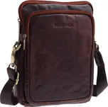 Pánská kožená taška přes rameno Sendi Design B-722 hnědá
