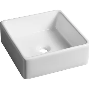 Umyvadlo SAPHO UBEGA keramické umyvadlo na desku 38x38 cm, bílá