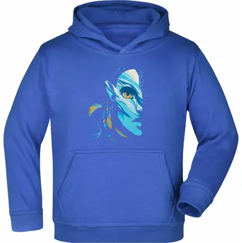 Mikina Urban Avatar Cartoon Barva: Středně modrá/Royal/Královsky modrá, Velikost: 122/128 - 6/7let