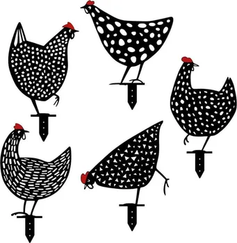 Zahradní dekorace ASIR Chickens 29783601 černé