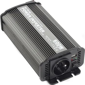 Měnič napětí Měnič napětí z 12V na 230V, USB, 600W - CAR600